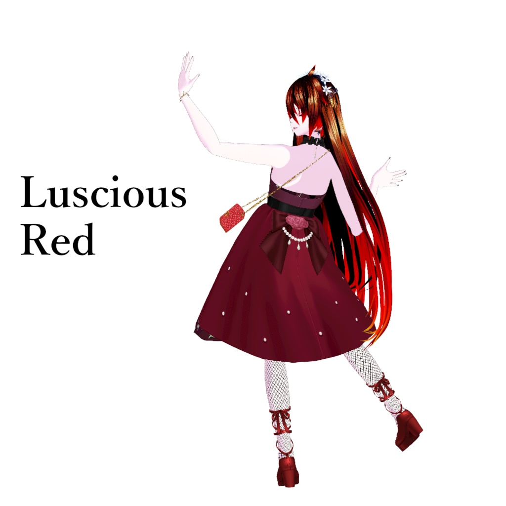 【Vroid】レザーキルティングショルダーミニバッグ【正式版/Ringo式スクリプト使用】