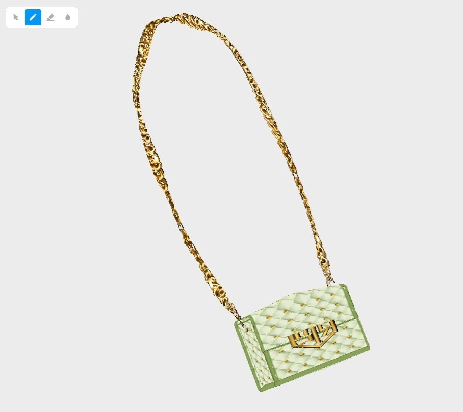 【Vroid】レザーキルティングショルダーミニバッグ【正式版/Ringo式スクリプト使用】