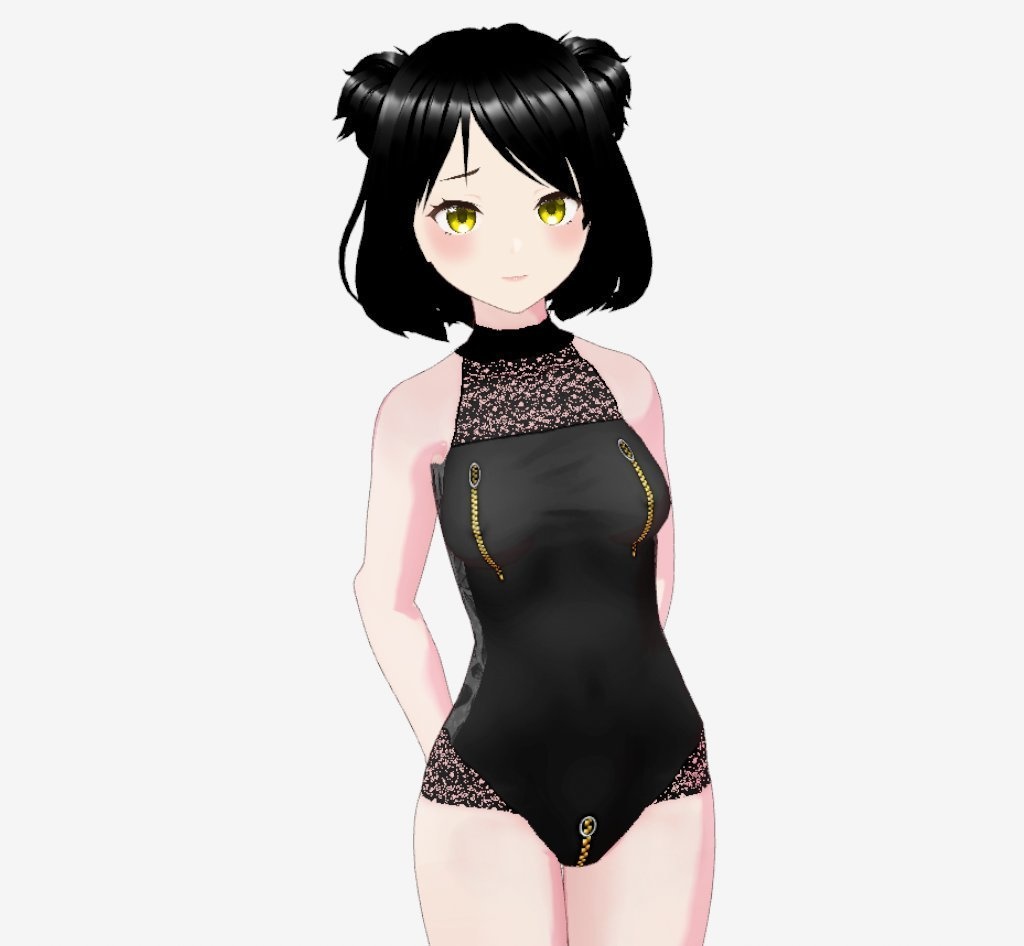 【Vroid】ジッパーレオタード【正式版】