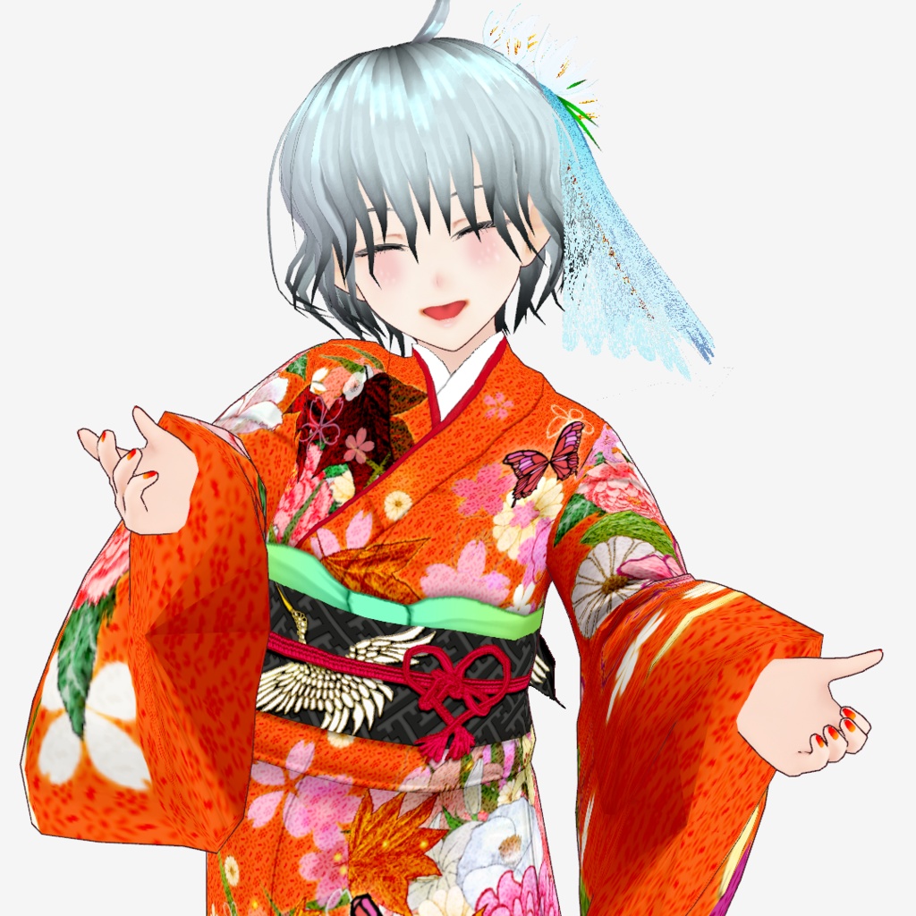 【Vroid】百花繚乱・花園着物【女性・女装用/正式版】