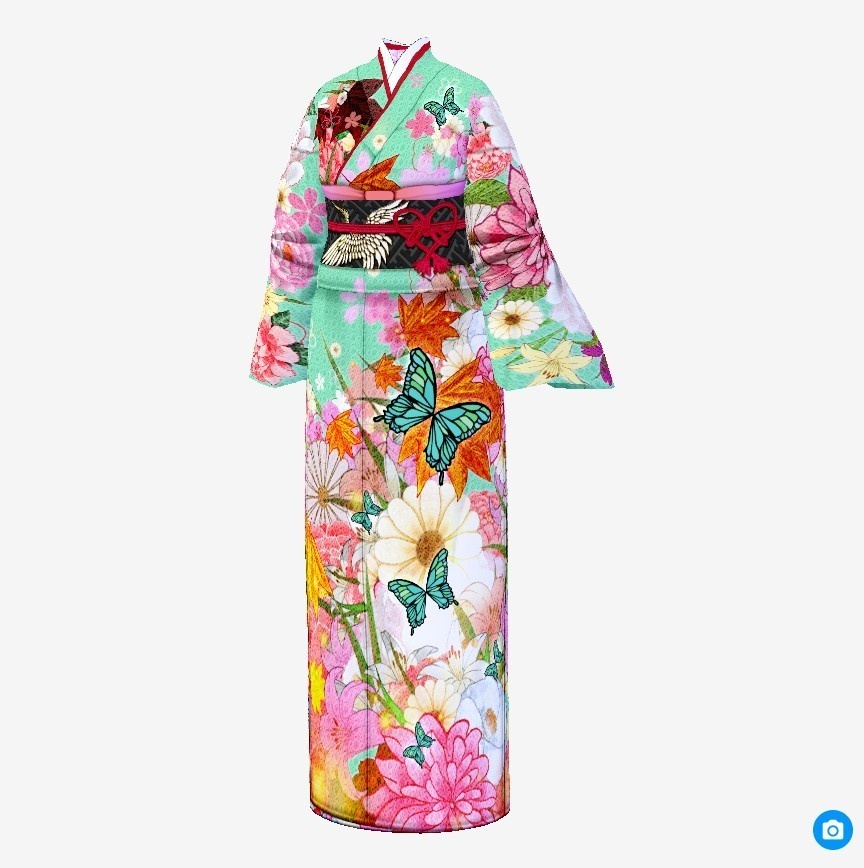 【Vroid】百花繚乱・花園着物【女性・女装用/正式版】
