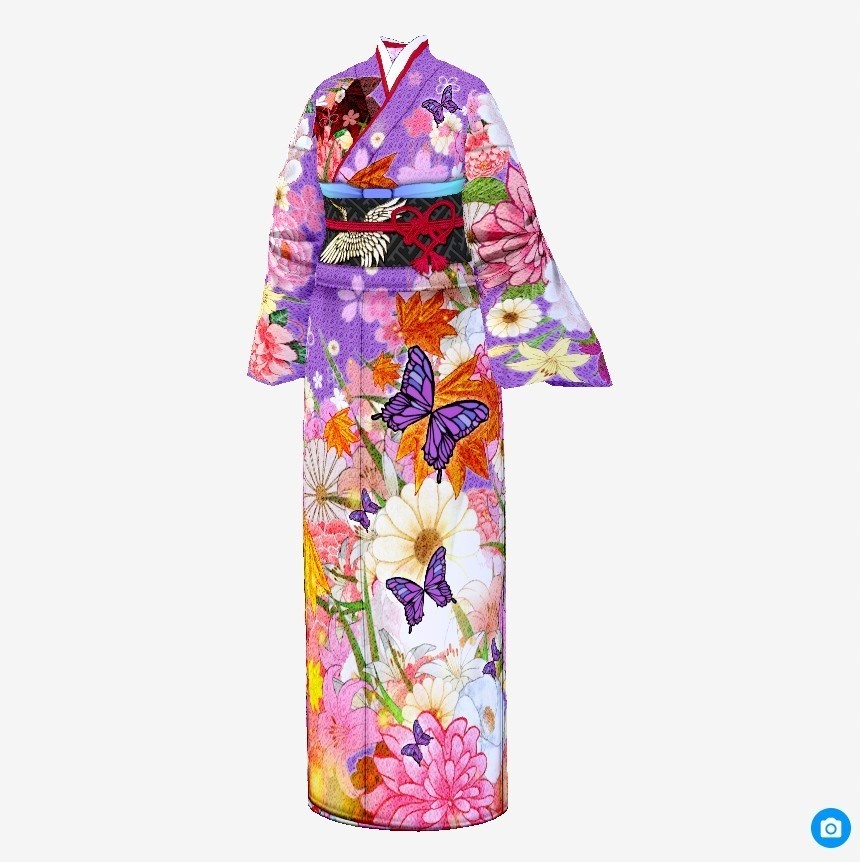 【Vroid】百花繚乱・花園着物【女性・女装用/正式版】