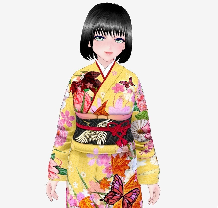 【Vroid】百花繚乱・花園着物【女性・女装用/正式版】