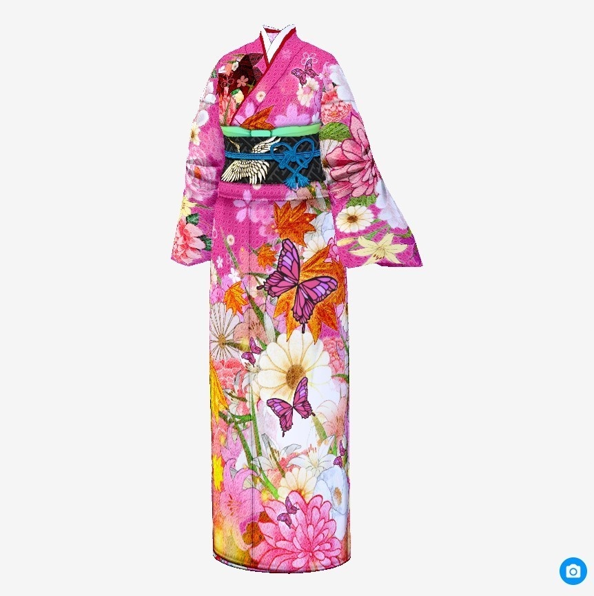 【Vroid】百花繚乱・花園着物【女性・女装用/正式版】