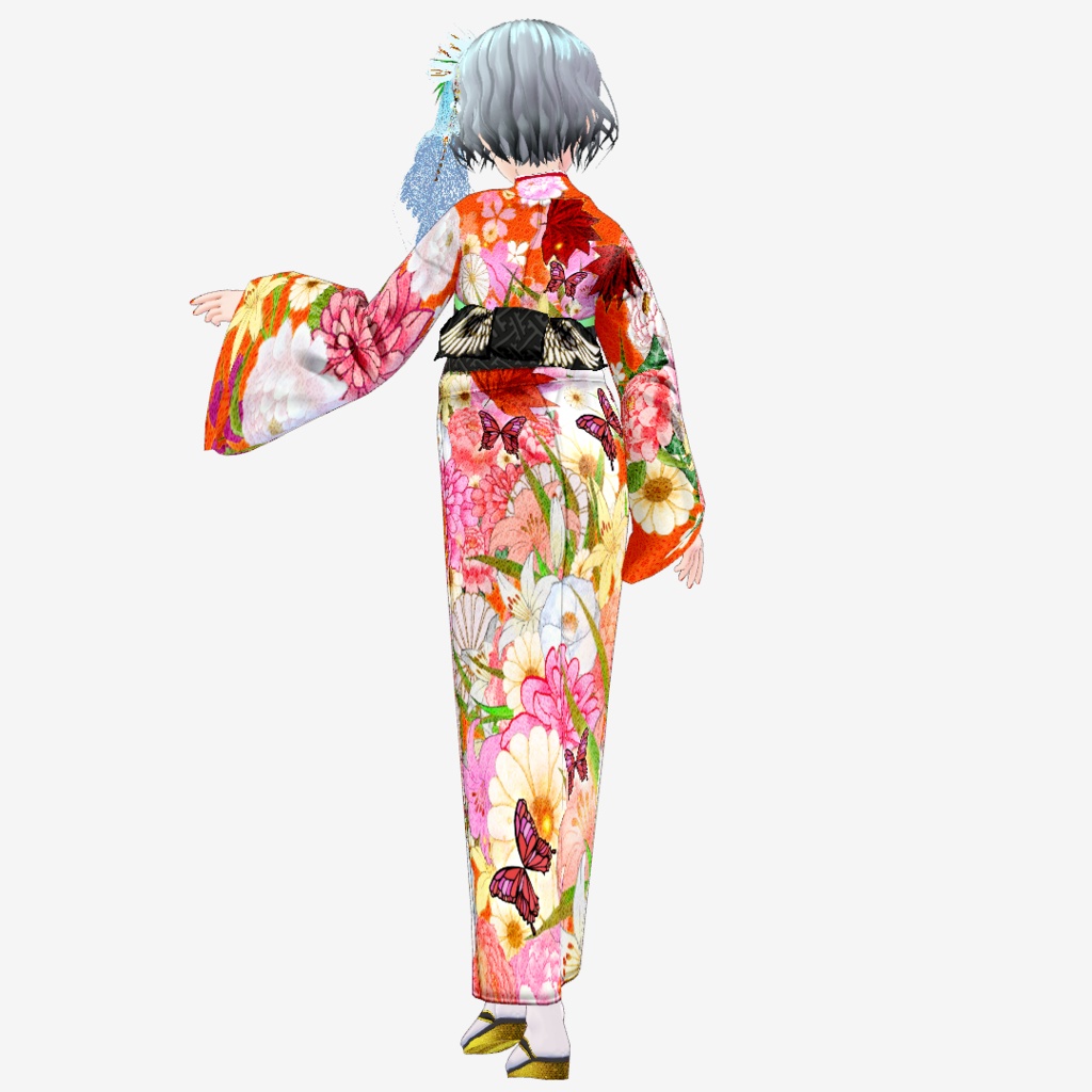 【Vroid】百花繚乱・花園着物【女性・女装用/正式版】
