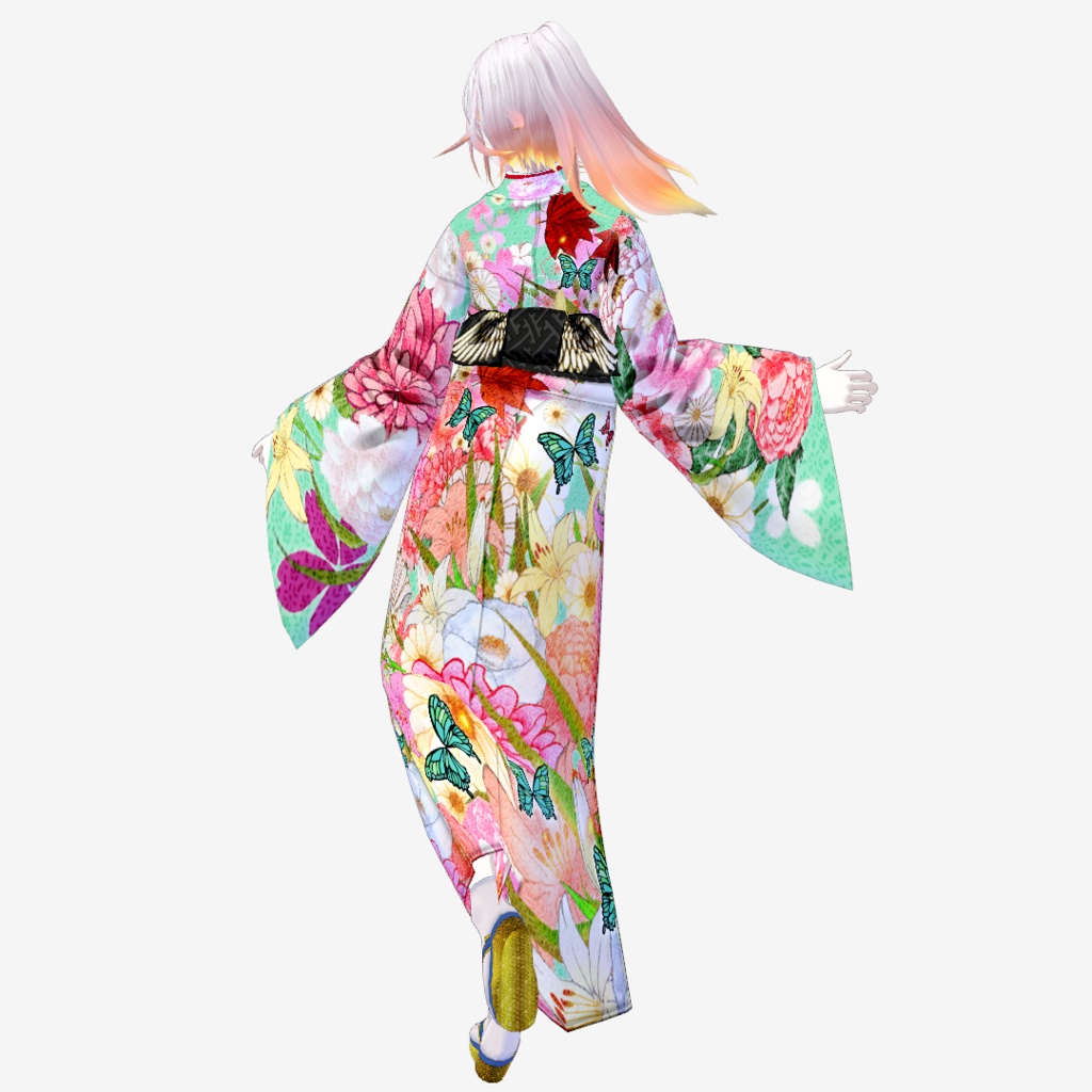【Vroid】百花繚乱・花園着物【女性・女装用/正式版】