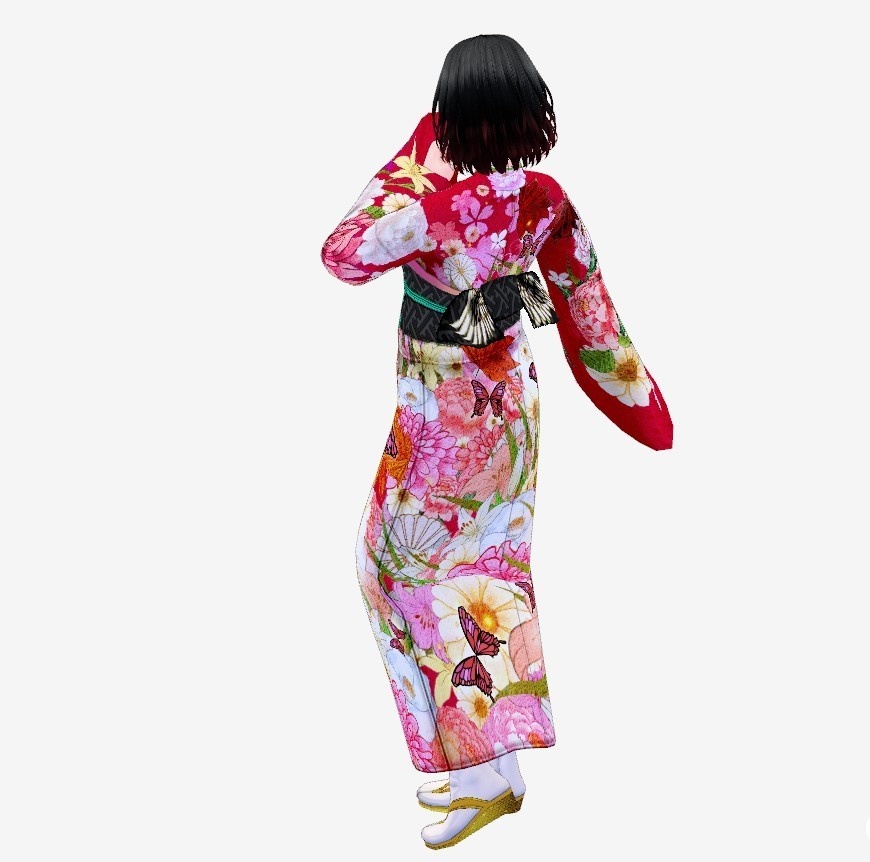 【Vroid】百花繚乱・花園着物【女性・女装用/正式版】