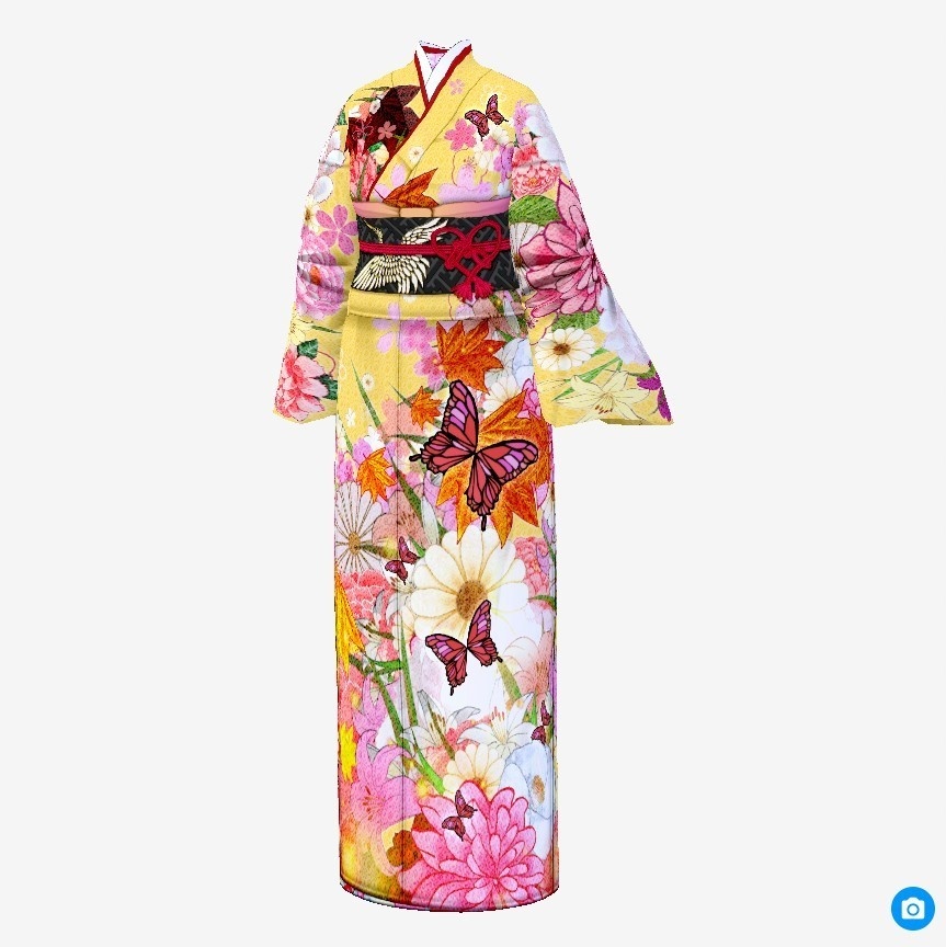 【Vroid】百花繚乱・花園着物【女性・女装用/正式版】