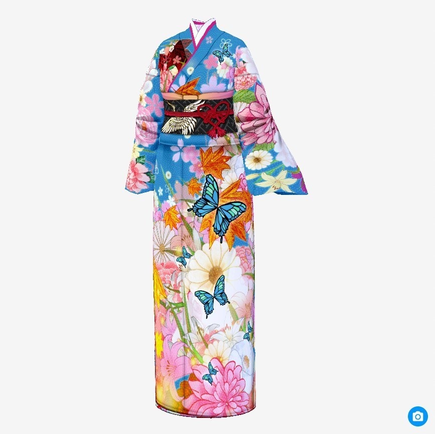 【Vroid】百花繚乱・花園着物【女性・女装用/正式版】