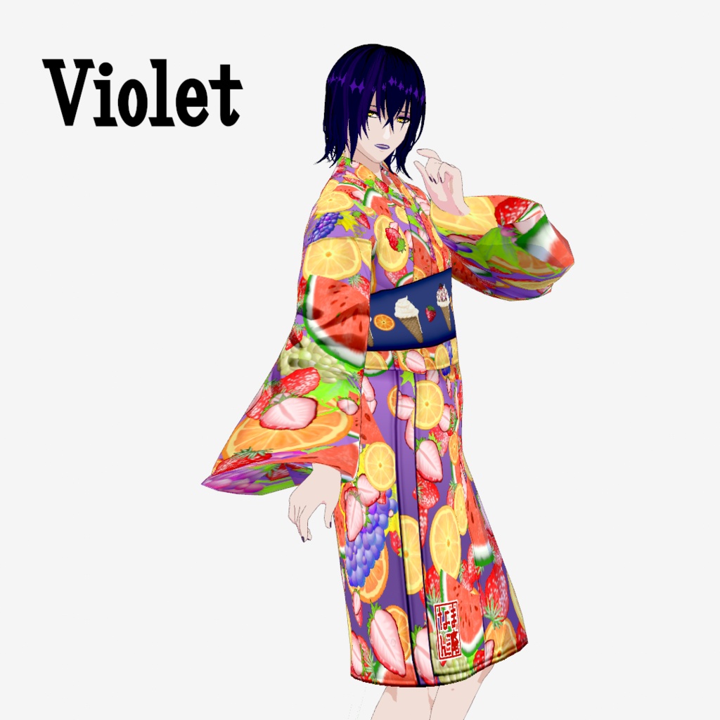 【Vroid・無料版有】THX4000!Fruit YUKATA【女性・女装用/正式版】