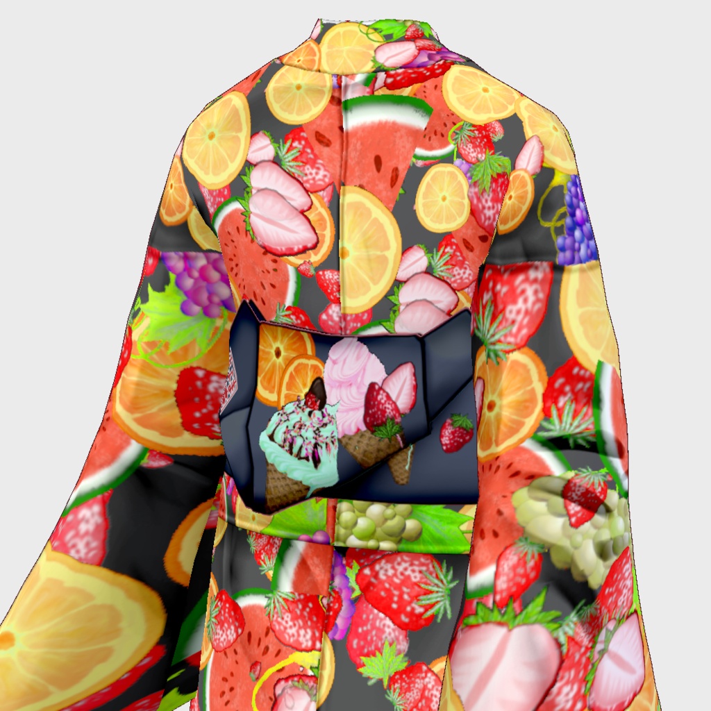 【Vroid・無料版有】THX4000!Fruit YUKATA【女性・女装用/正式版】