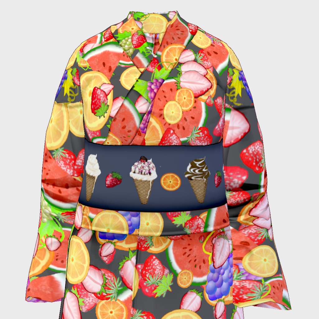 【Vroid・無料版有】THX4000!Fruit YUKATA【女性・女装用/正式版】