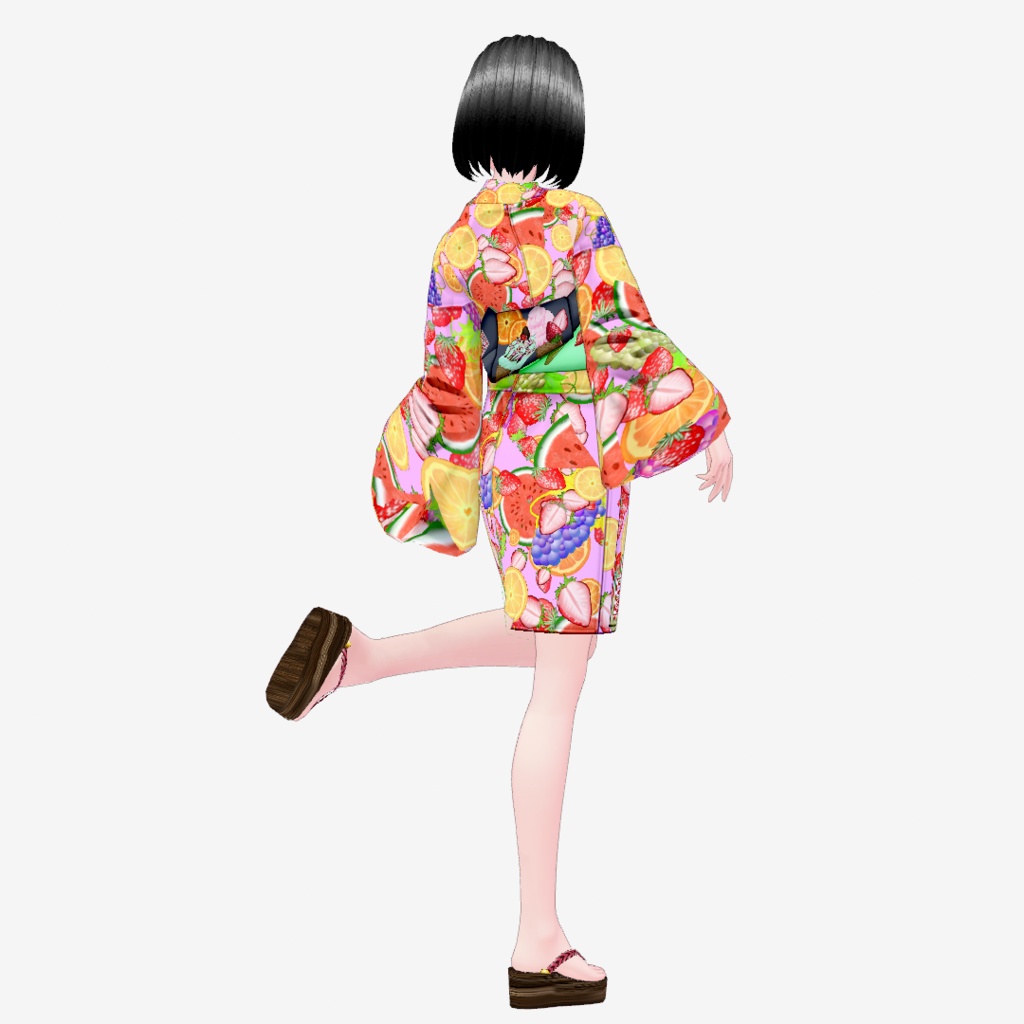 【Vroid・無料版有】THX4000!Fruit YUKATA【女性・女装用/正式版】