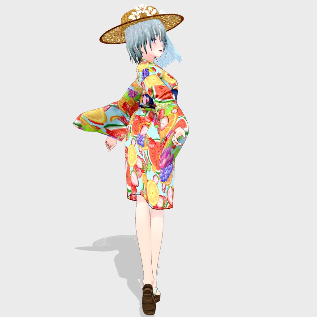 【Vroid・無料版有】THX4000!Fruit YUKATA【女性・女装用/正式版】