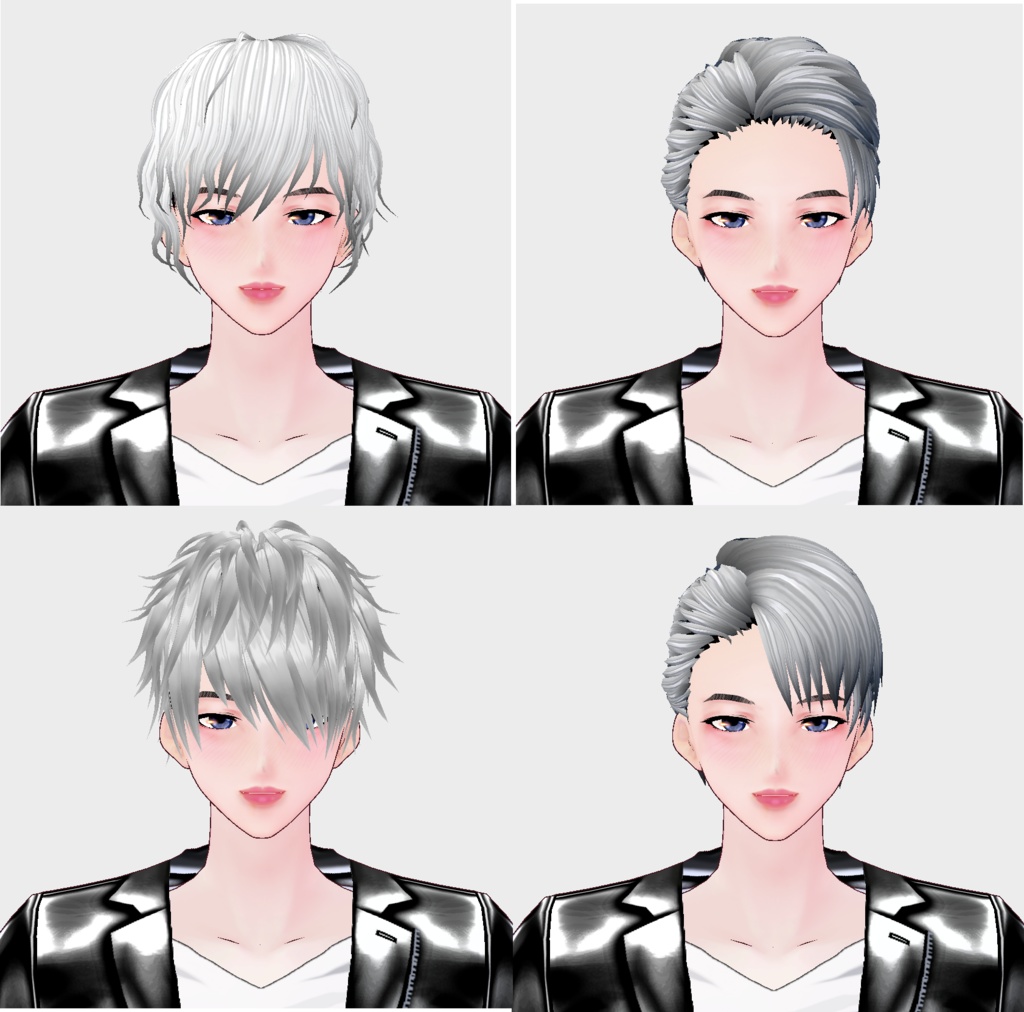 【Vroid】短髪ヘアプリセット4個セット【正式版】