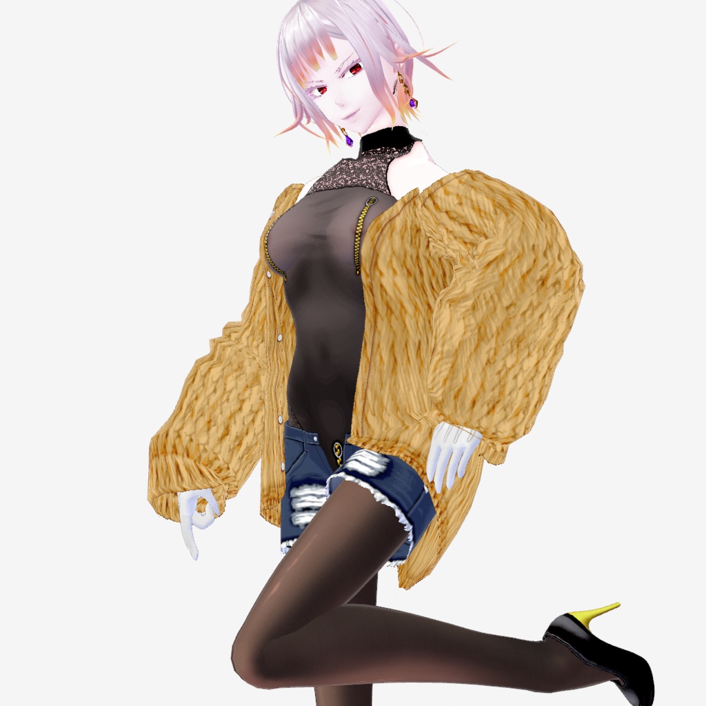 【Vroid・無料版有】男女兼用清楚風痴女服【女性&女装用/正式版】