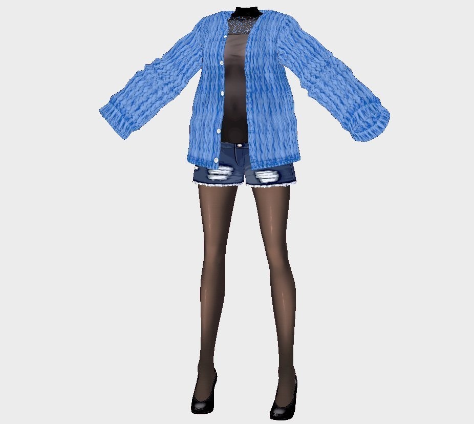 【Vroid・無料版有】男女兼用清楚風痴女服【女性&女装用/正式版】