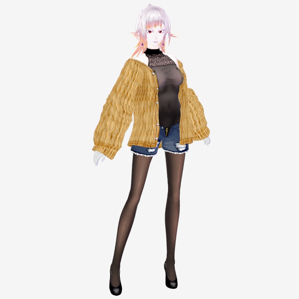 【Vroid・無料版有】男女兼用清楚風痴女服【女性&女装用/正式版】