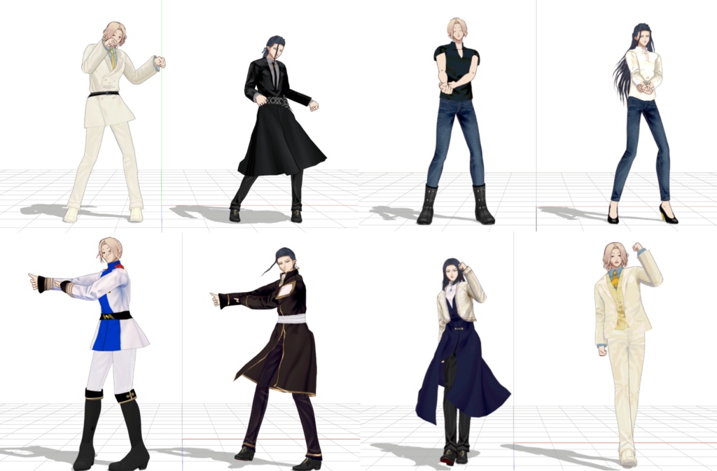【MMDモデル】第一王子主従ver3【悪役令嬢の中の人】