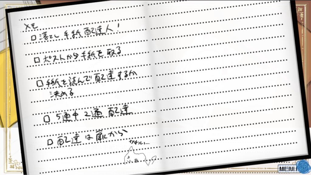 落とし手紙配達人