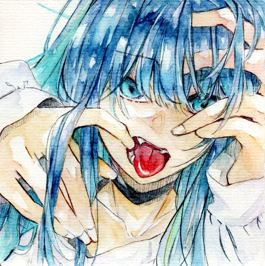 【原画】ワル顔*ハート*涙