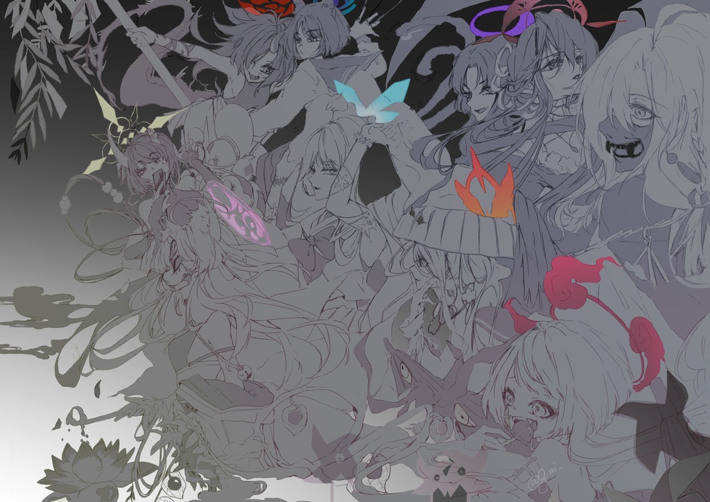 【クリアファイル】百鬼夜行(春)