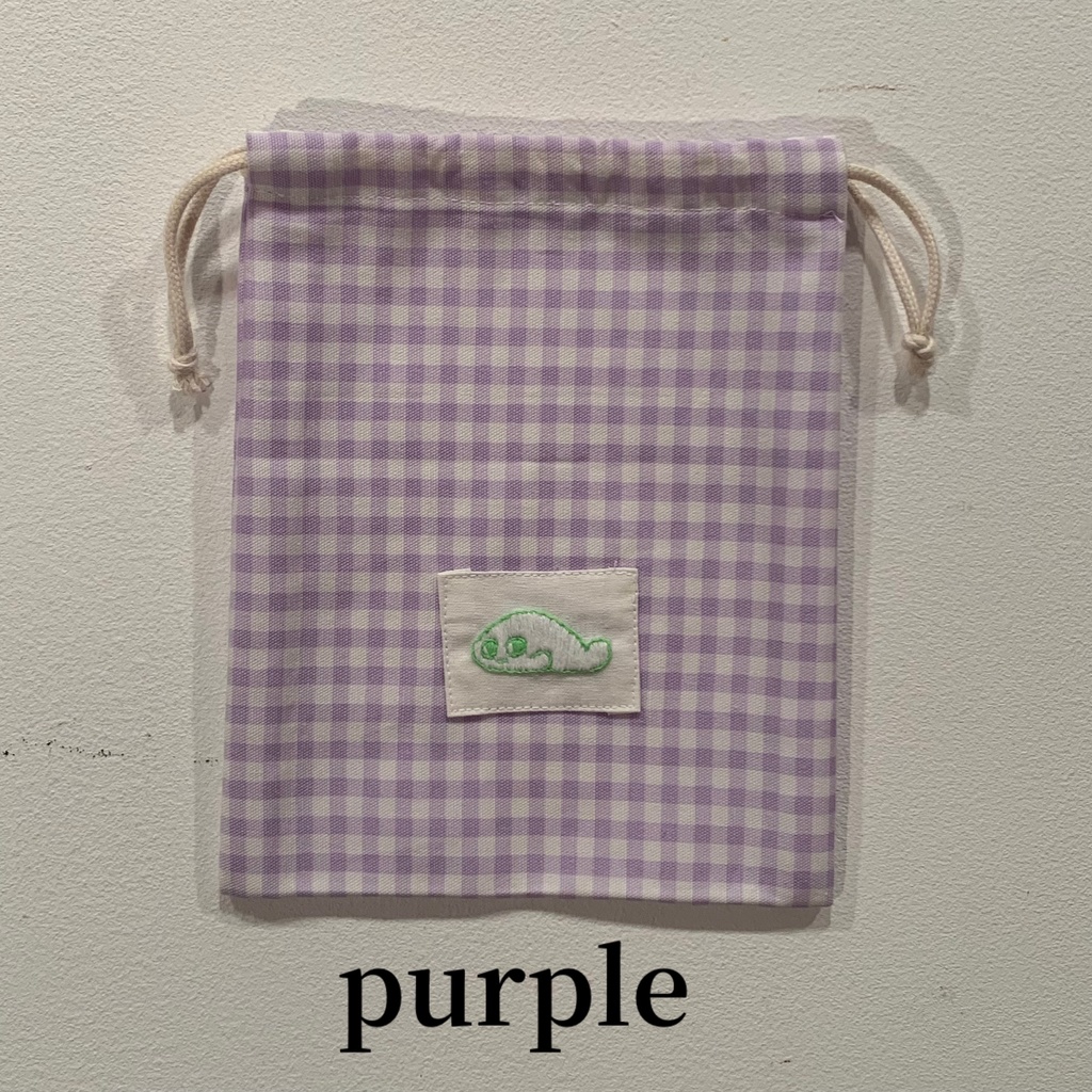 pusa sibirica 刺繍巾着