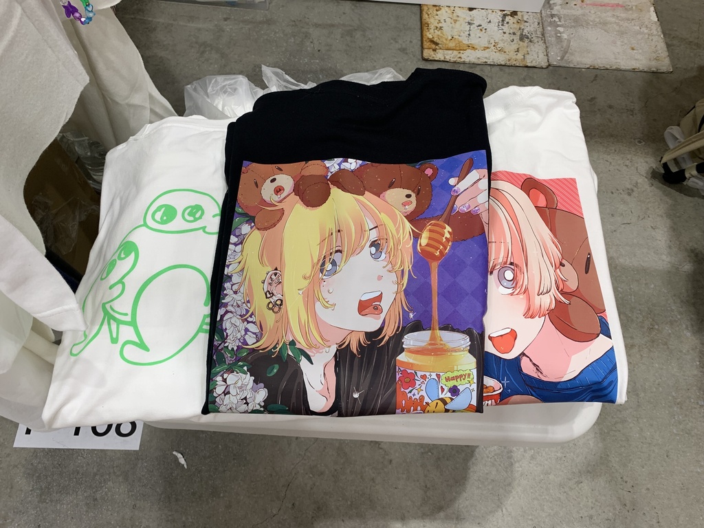 バックプリントクマT