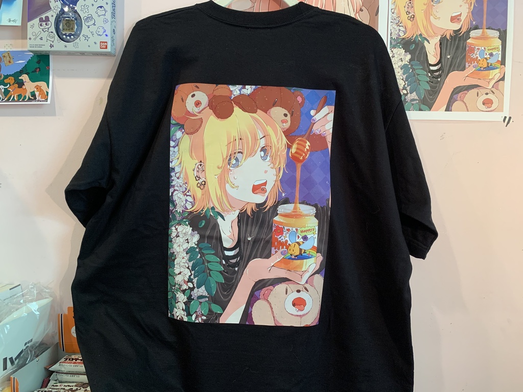 バックプリントクマT