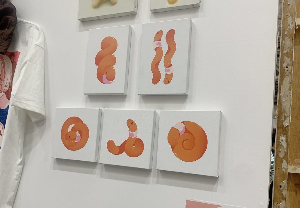 ミミズキャンバスプリント