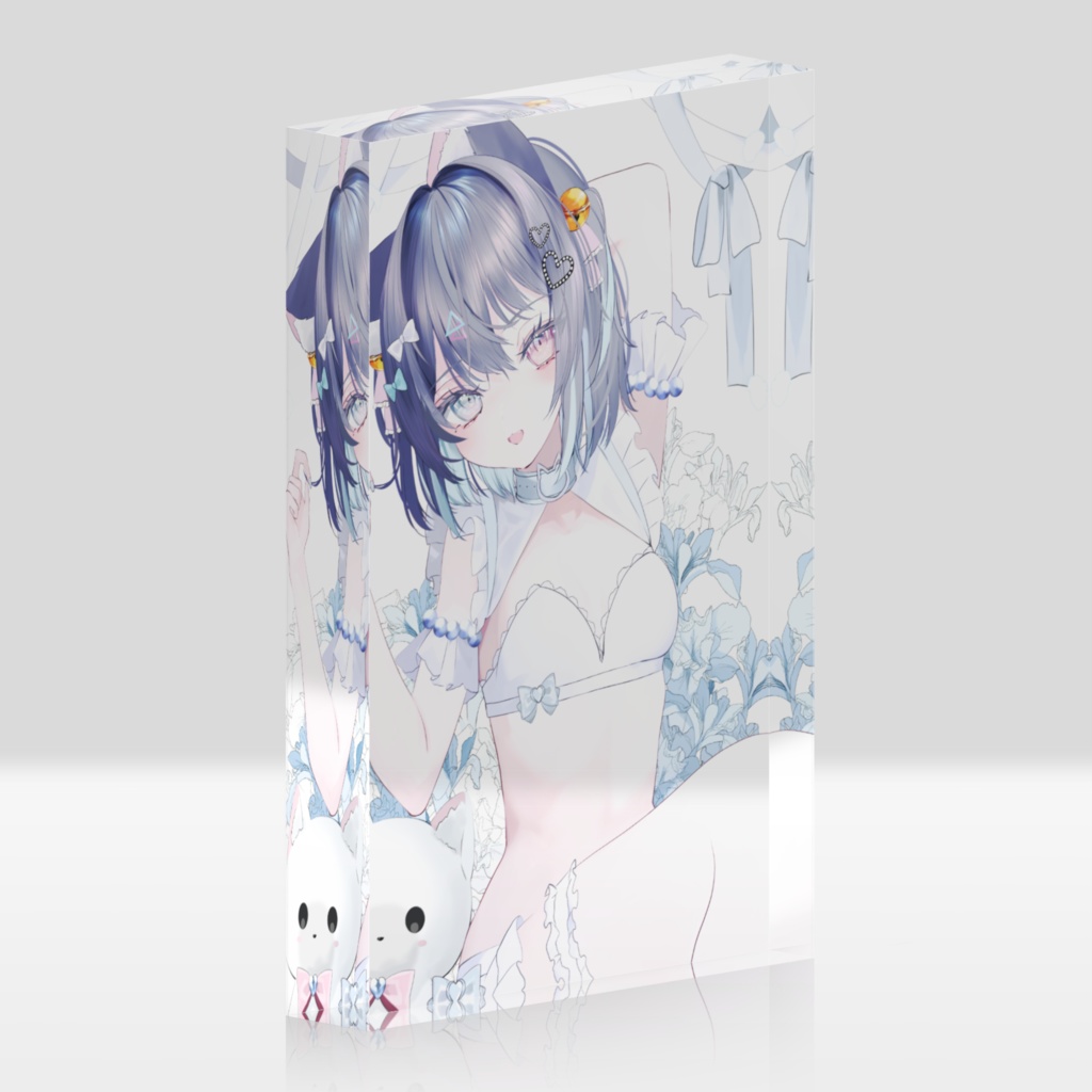 【百音鏡花活動一周年記念グッズ】きょーかのうるうるアクリルブロック