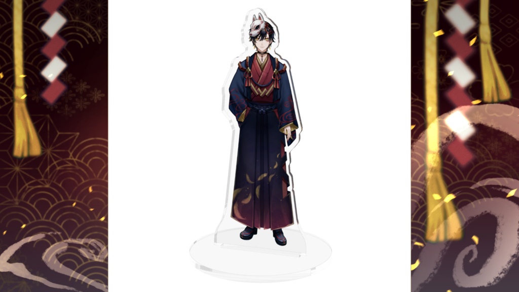 圭一ちゃん アクリルスタンド｜狐のお面 ver.（100mm / 130mm）