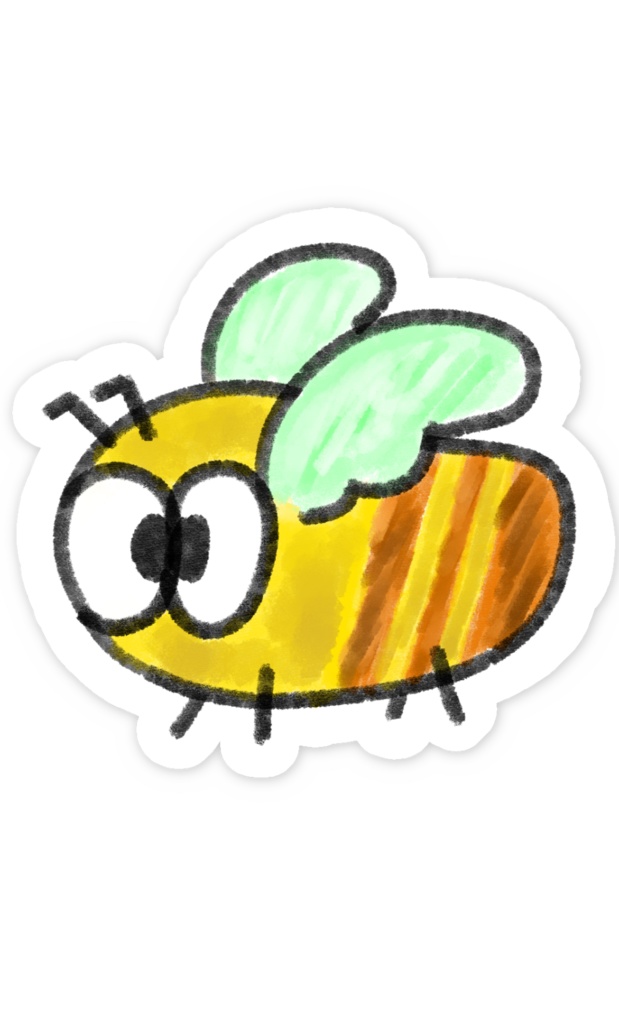 スマホステッカー|ハニーズ(Honey's)【公式ファンキャラクター / 圭一手描き】