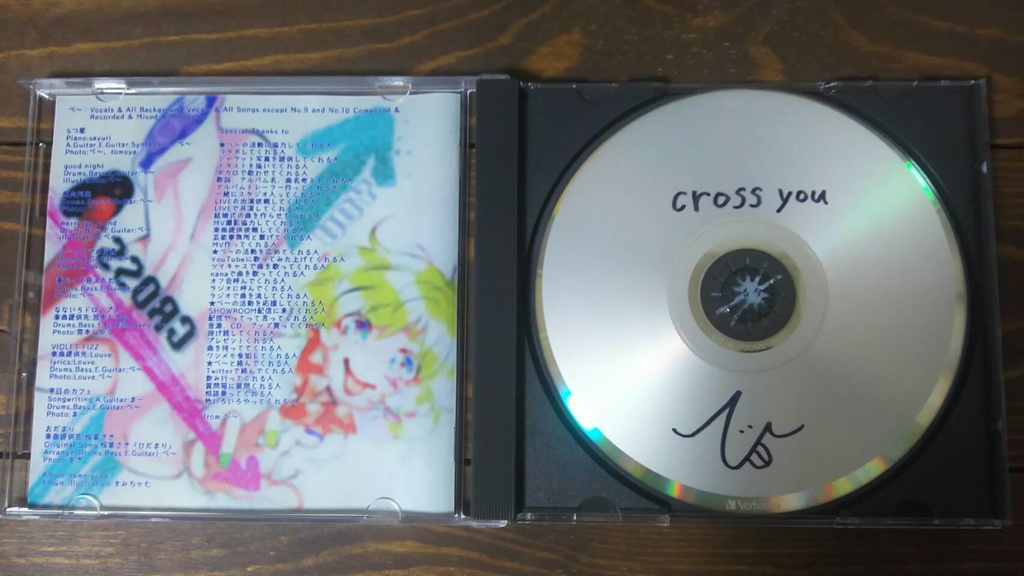 3rdアルバム「cross you」(CD版)