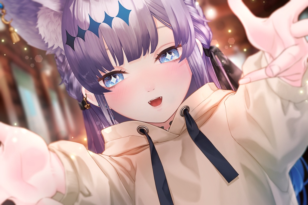 Vtuber素材|ハグミーパーカー|VTuber Assets