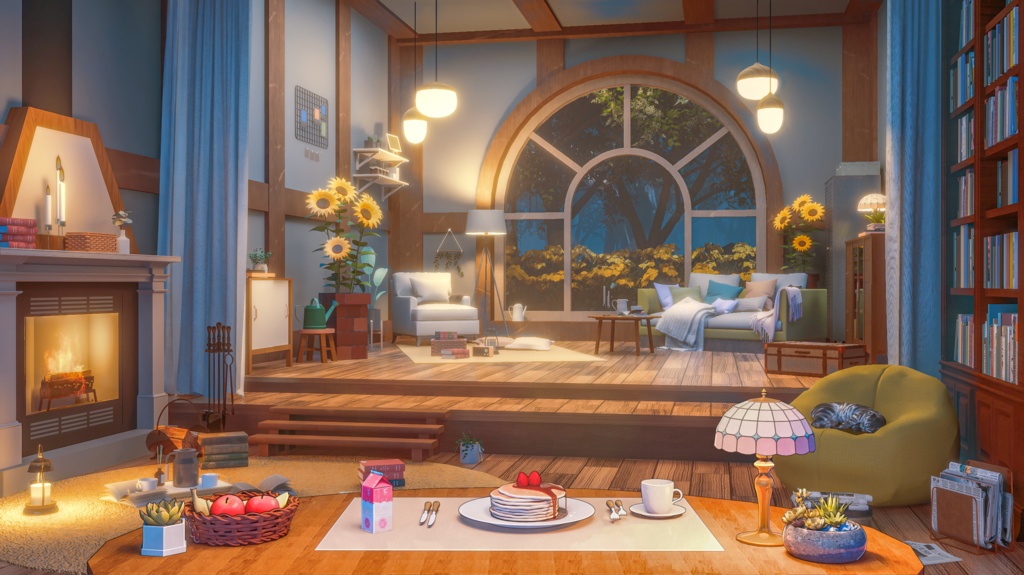 Vtuber【動く配信背景】