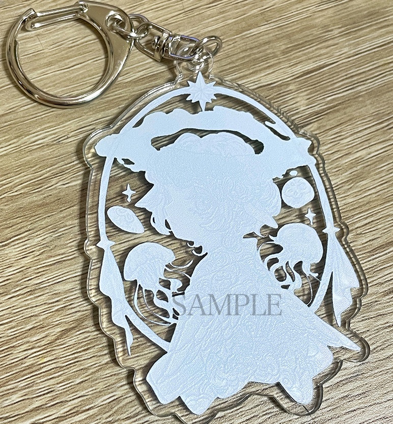 『ひとつとなる青輪』アクリルキーホルダー