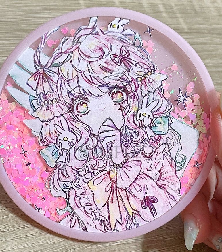 グリッター入りクリアプレート