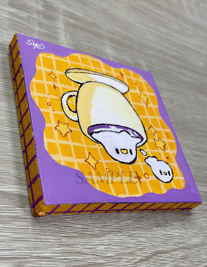 【ミニキャンバス原画】おばチュンラテはいかが?【9月13日20時販売開始】
