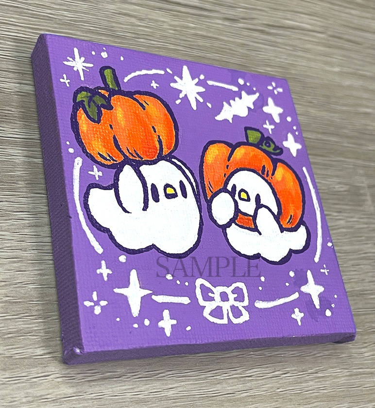 【9月19日20時販売開始】かぼちゃごっこ【ミニキャンバス原画】