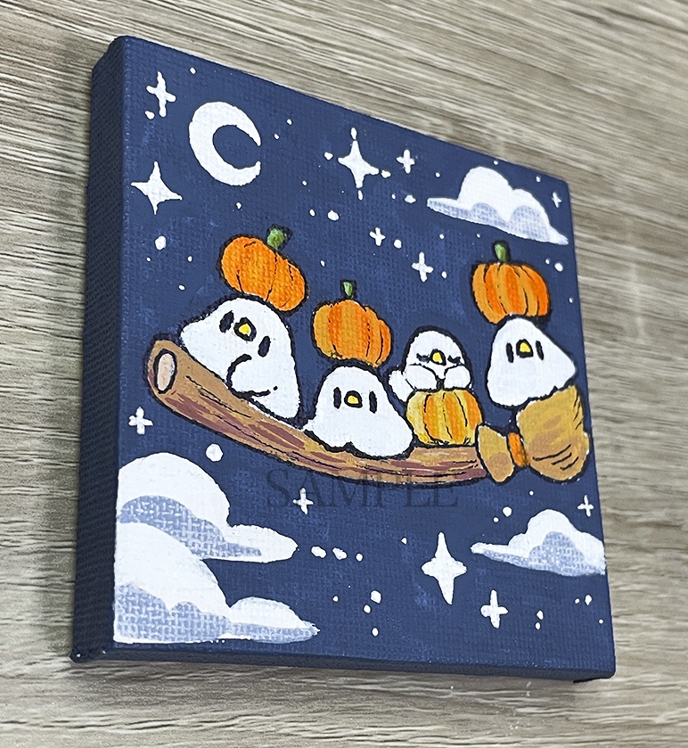 【9月19日20時販売開始】カボチャのお届け【ミニキャンバス原画】