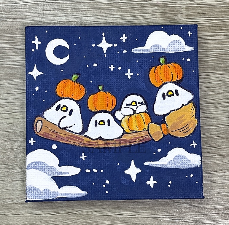 【9月19日20時販売開始】カボチャのお届け【ミニキャンバス原画】