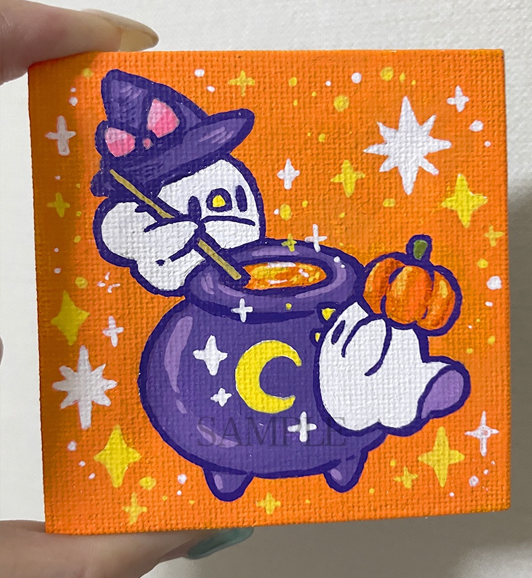 【9月19日20時販売開始】カボチャのスープ作り【ミニキャンバス原画】