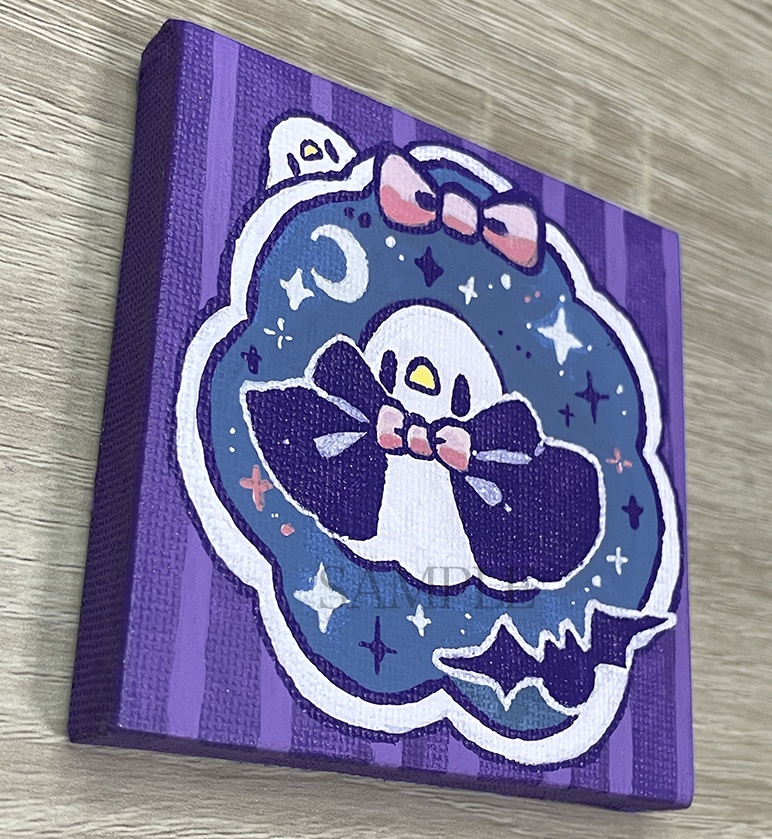 【9月19日20時販売開始】ドラキュラおばチュン【ミニキャンバス原画】
