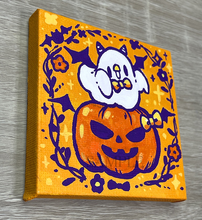 【9月19日20時販売開始】悪魔おばチュンがやってきた!【ミニキャンバス原画】