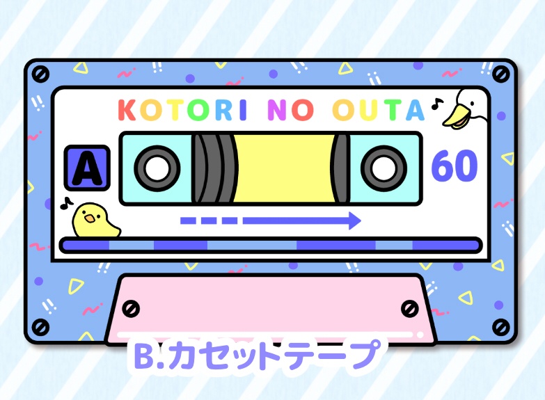 鳥さんのいろいろステッカー