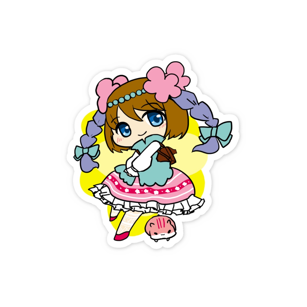 スマホステッカー 創作キャラ1