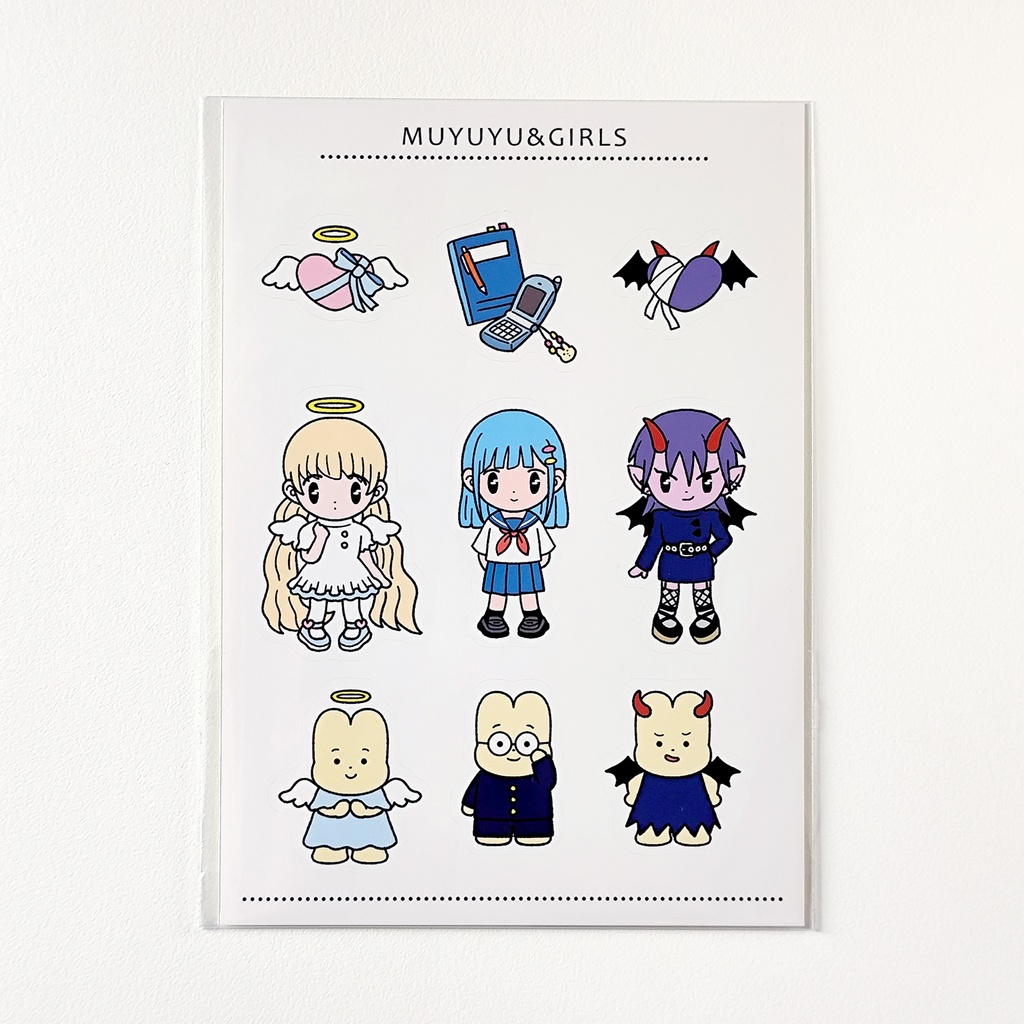 MUYUYU & GIRLS ステッカーシート