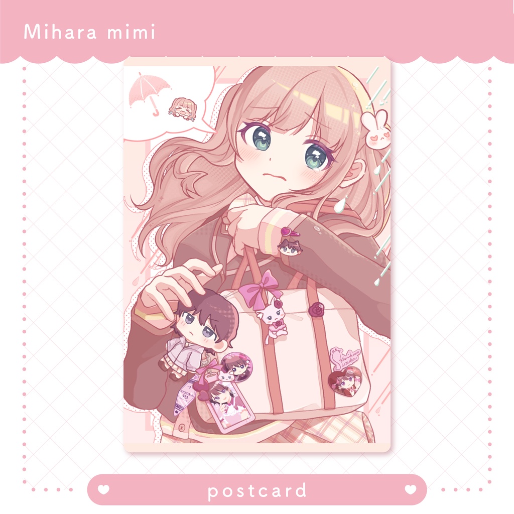 【ポストカード】なこ　Rainy day ver.