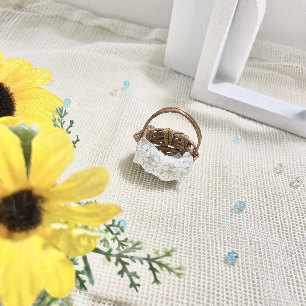 ぬいちゃん用カゴバッグ